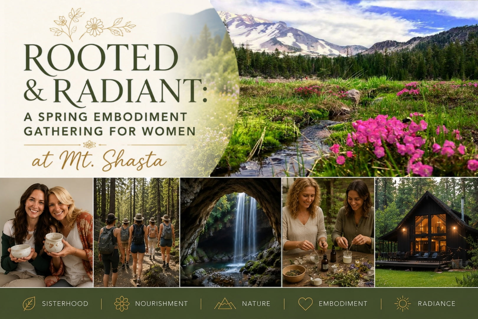 Rooted and Radiant: A Spring Embodiment Gathering for Women at Mt. Shasta